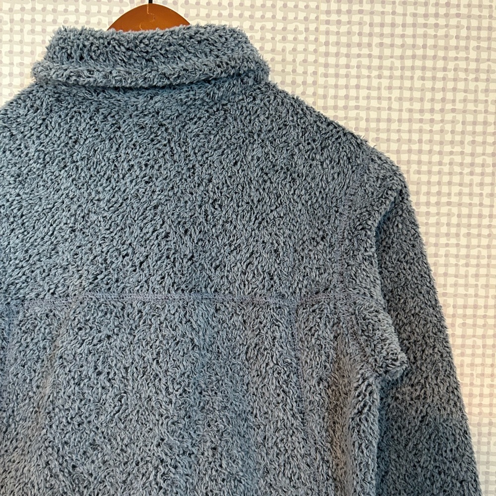 Patagonia Women’s XS 1/4 Snap Blue Fleece Pullover Jacket - Picture 8 of 11